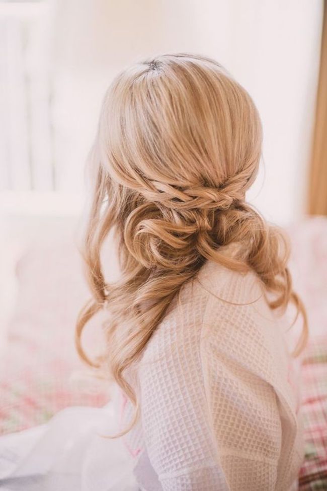 Half up wedding hairstyles for long hair 2