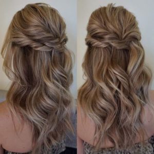 Half up wedding hairstyles for long hair 3