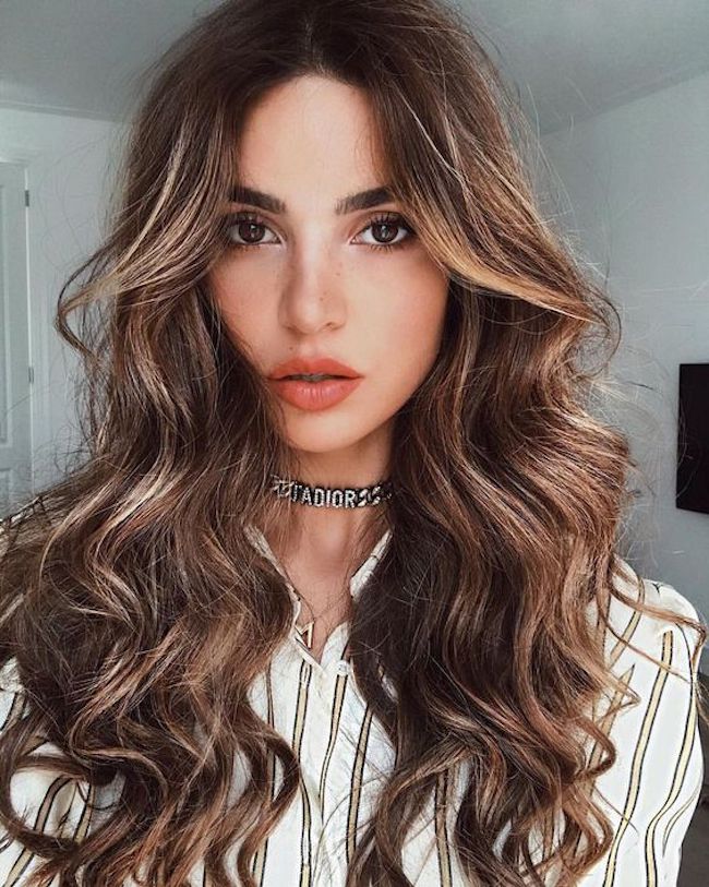 50+ Ways To Wear Spring's Best Hair Colours : Caramel Balayage Long Big  Waves