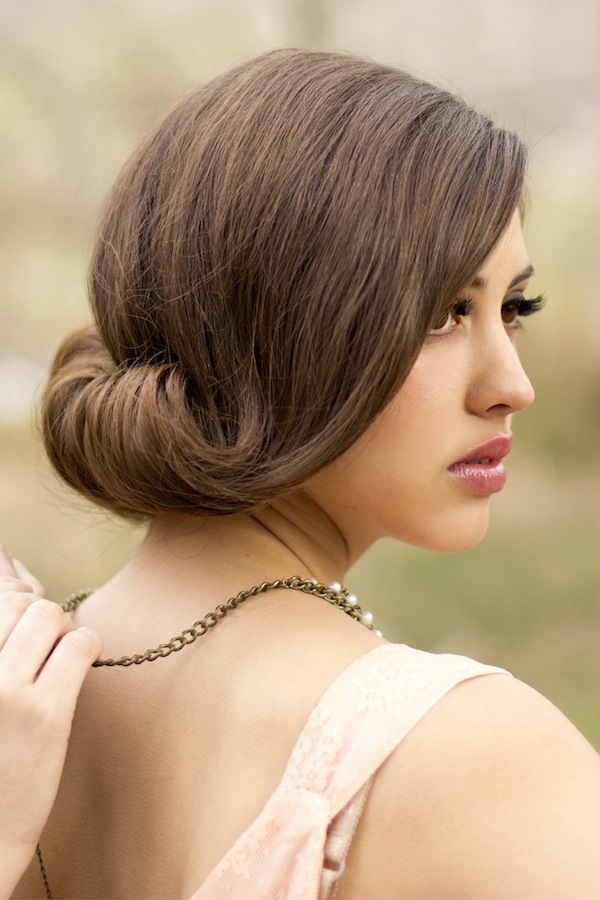 vintage wedding updos