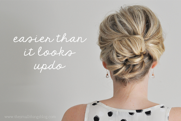 Easier than it looks updo_Small Things Blog