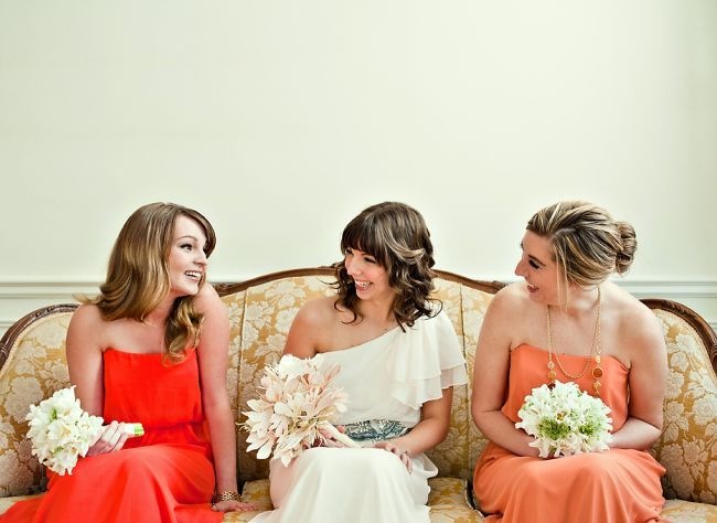 mismatched bridesmaid hairstyle inspiration