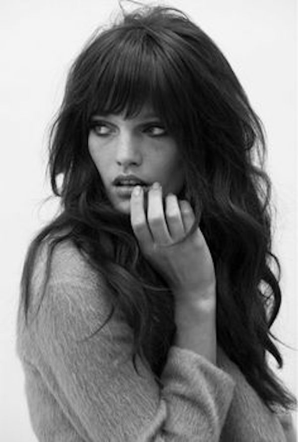 BRIDAL BANGS_loose waves with curtain bangs 4