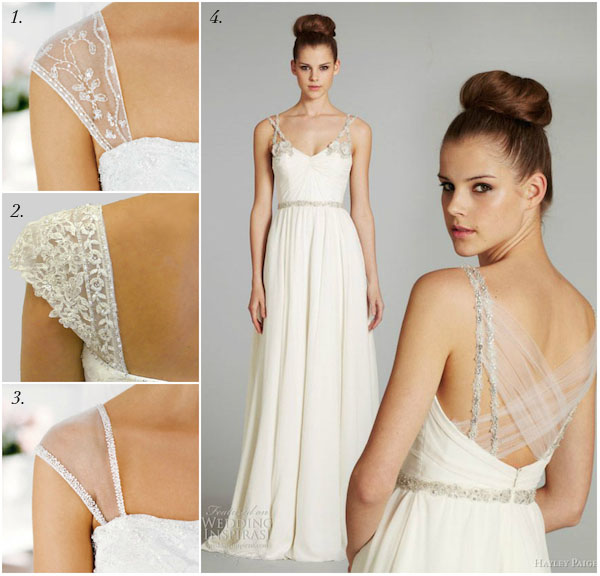 detachable lace cap sleeves