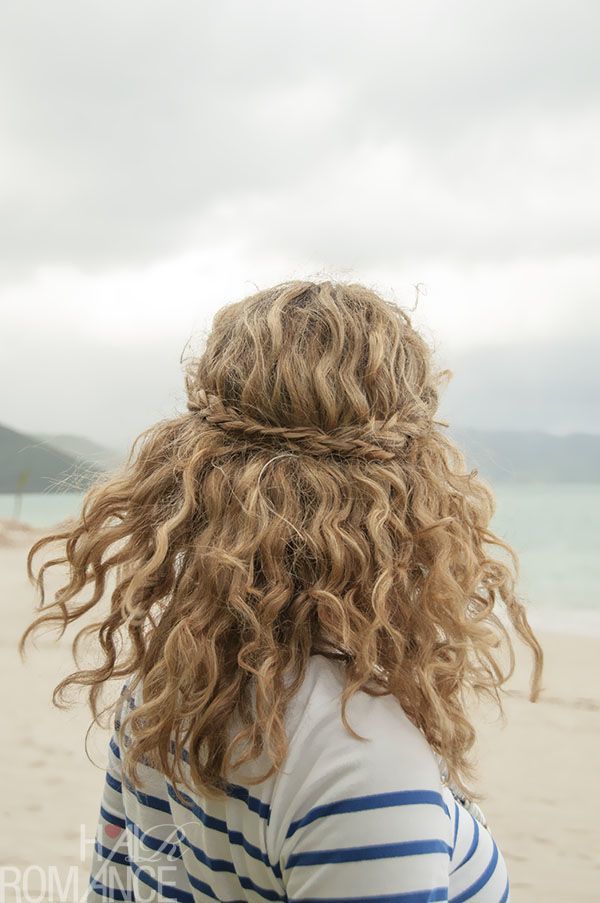 Naturally-curly-wedding-hair-with-braid-