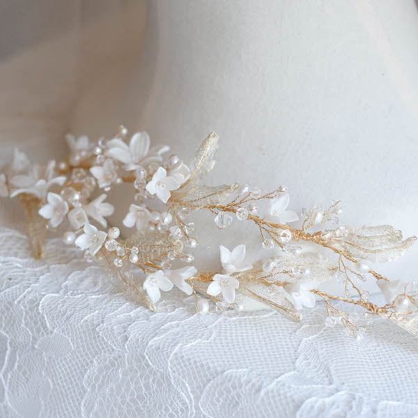 golden leaf headpiece