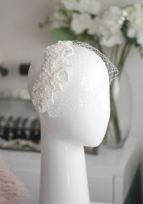 Worry-Free Wedding Hair | 3 ways to secure a metal hair comb - LEILA birdcage veil