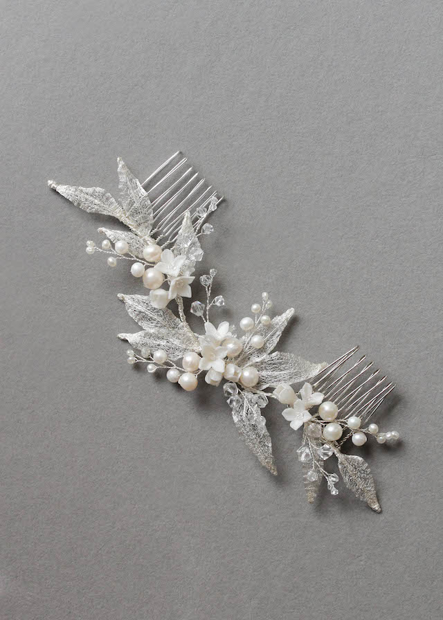 BESPOKE for Claire_Wild Willows wedding headpiece with pearls 1