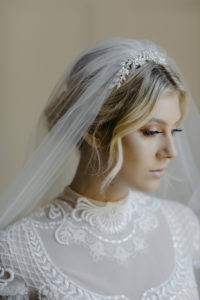 How to accessorise a lace wedding dress 16