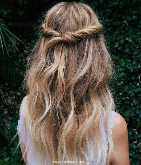 Half up Hair  17 Half Up Wedding Hairstyles - TANIA MARAS 