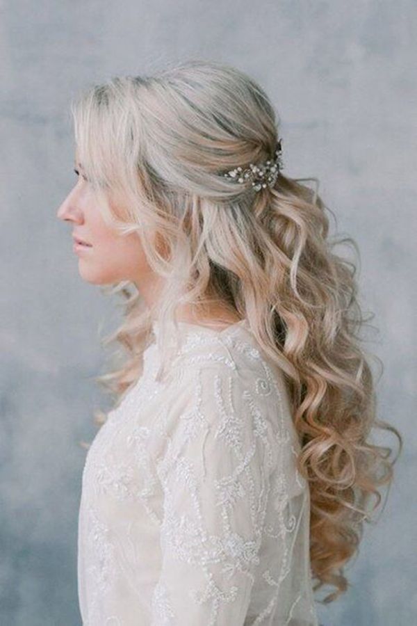 Half up wedding hairstyles 9