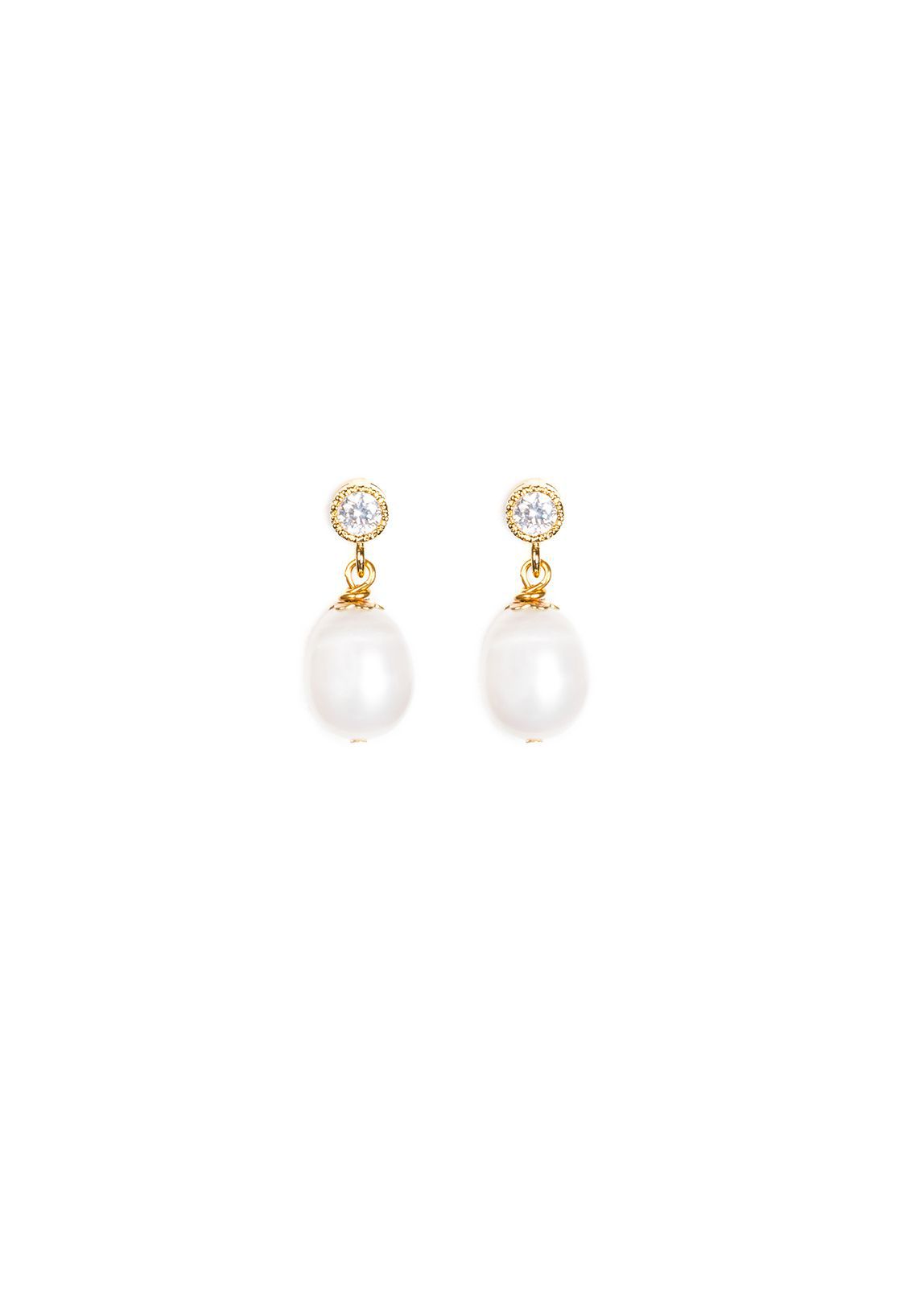 BELLA, Pearl Drop Earrings - TANIA MARAS