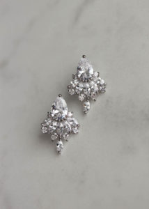 ESTATE art deco bridal earrings 4