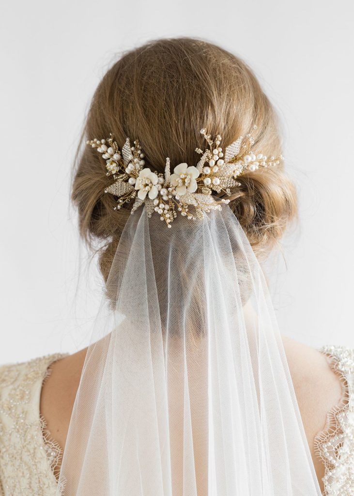Wedding Veils and Headpieces | How to create the layered look - JASMINE wedding hair comb
