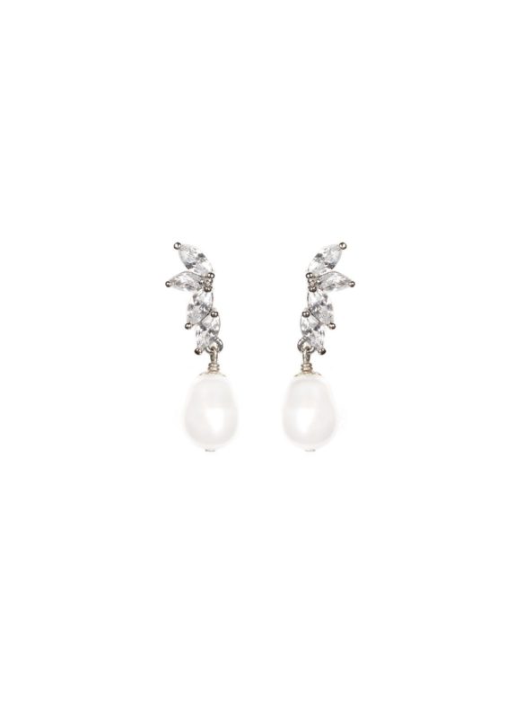 LOURDES Pearl Bridal Earrings 1