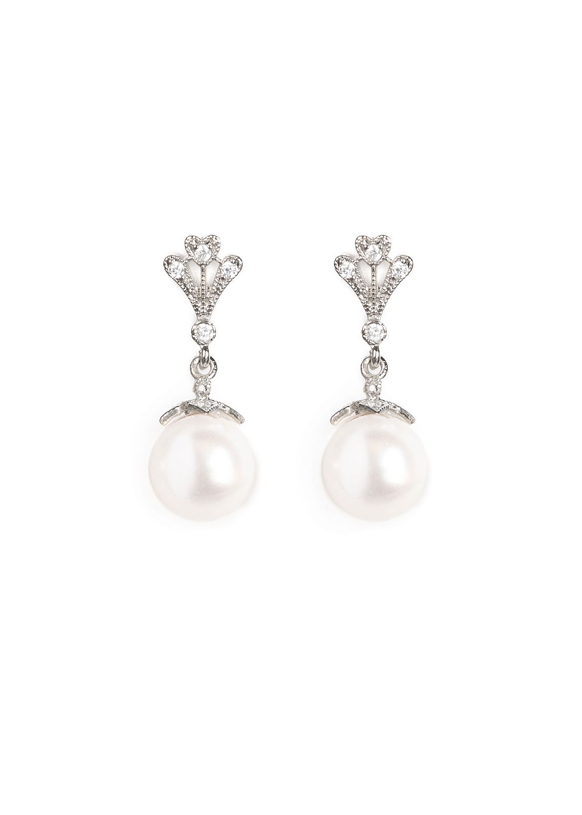 MONTE | pearl drop bridal earrings - TANIA MARAS | bridal headpieces ...