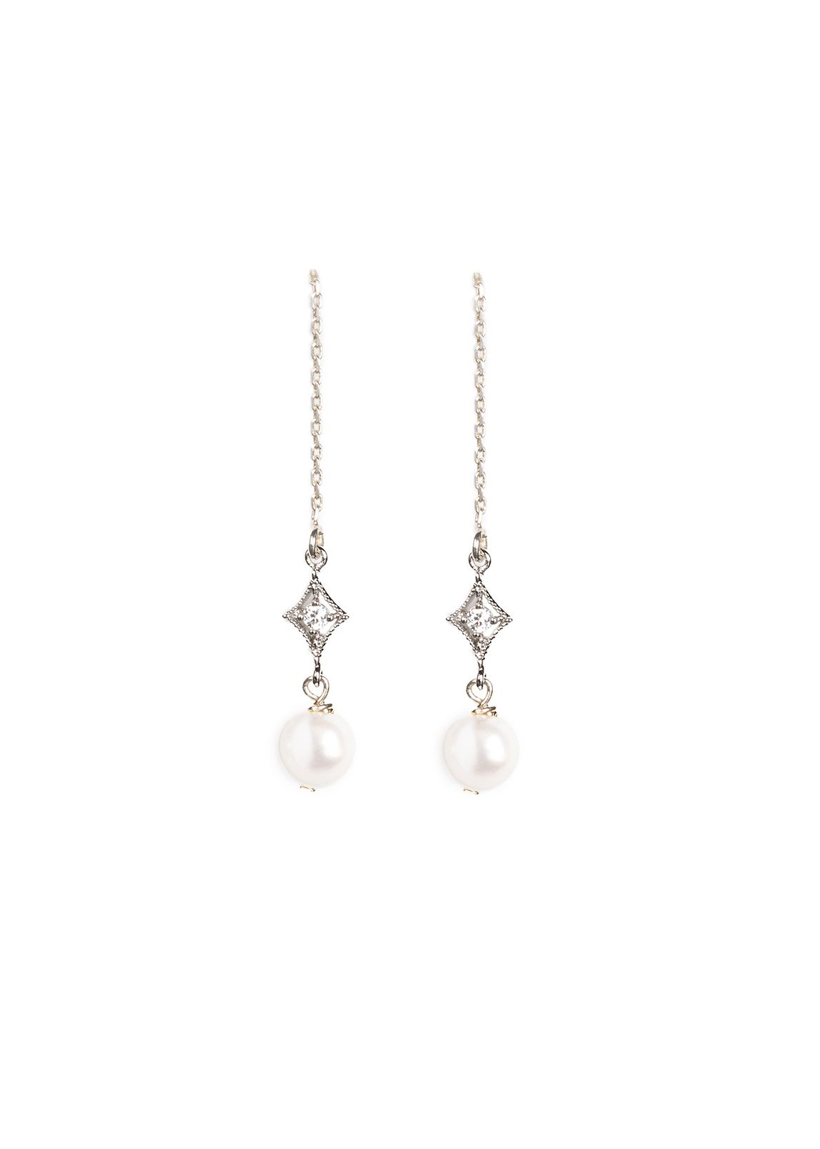 Heirloom Bridal - Lucy CZ Drop Earrings E023 | La Belle Mariee