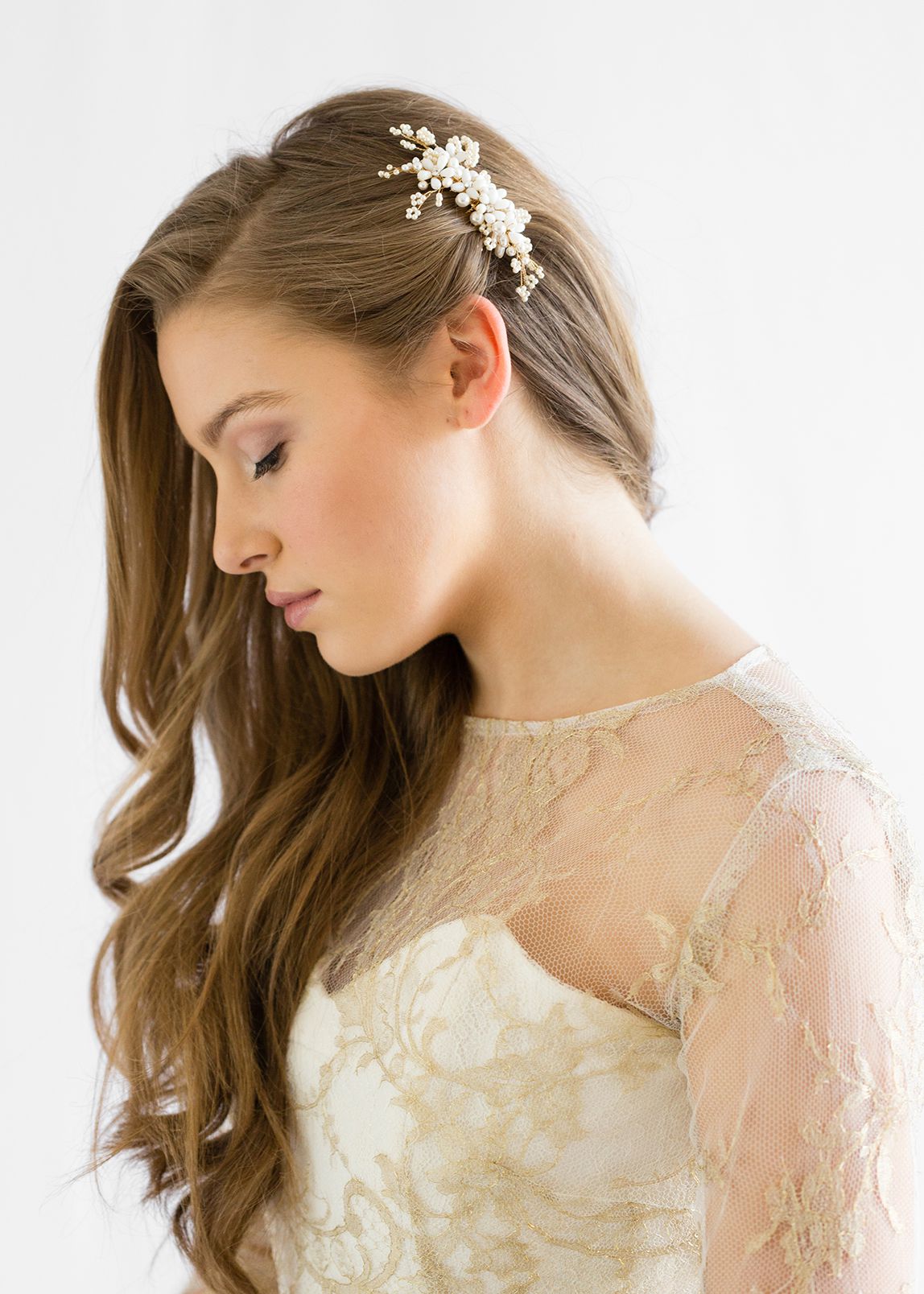 PORTIA Pearl Hair Comb 1 - TANIA MARAS | bridal headpieces + wedding veils