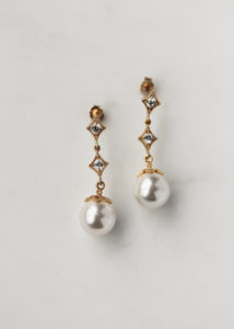 VALENTINE pearl bridal earrings 1