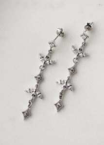 XAVIER crystal drop earrings 4