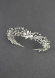 ROSEBURY wedding crown in silver 3