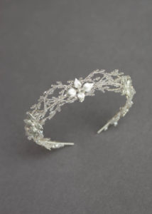 ROSEBURY wedding crown in silver 4