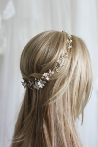 Mixed metals - boho bridal headpiece 1