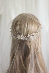 Mixed metals - boho bridal headpiece 8