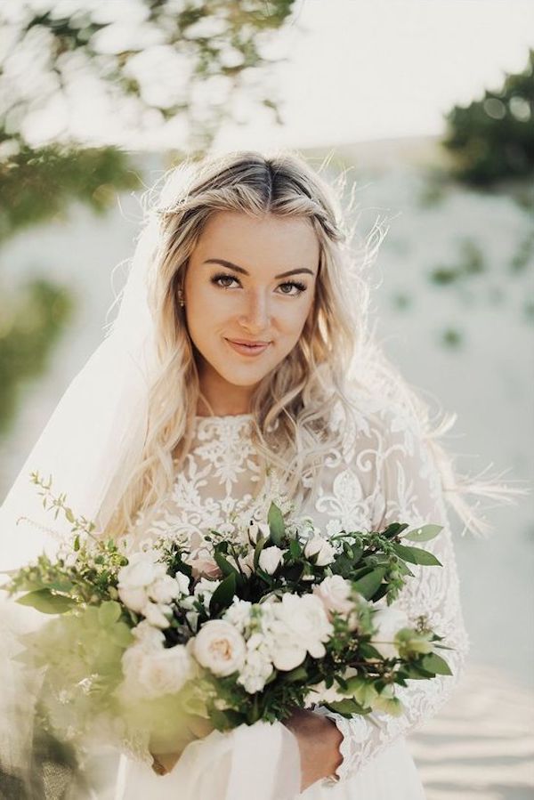 ATHENA | Wedding veil with flowers