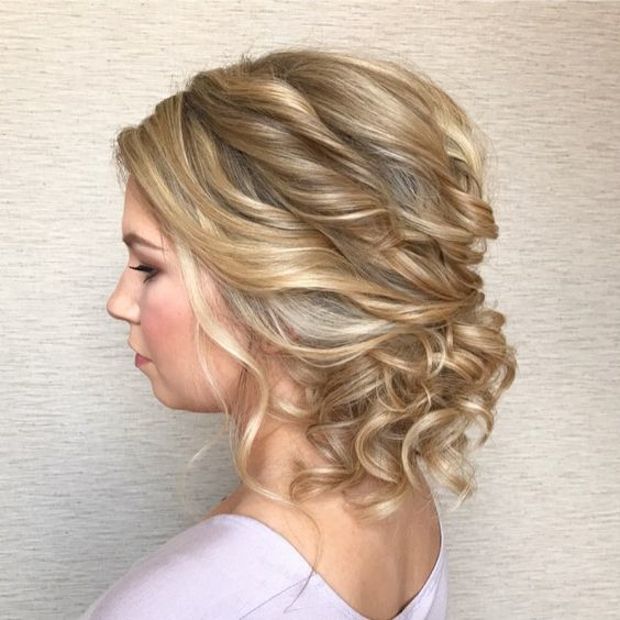 updos for curly hair wedding