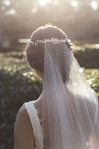 MARGAUX crystal chapel wedding veil 6