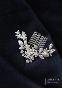 ARTEMIS hair comb with crystals 3