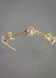 FLEUR wedding crown in gold 6