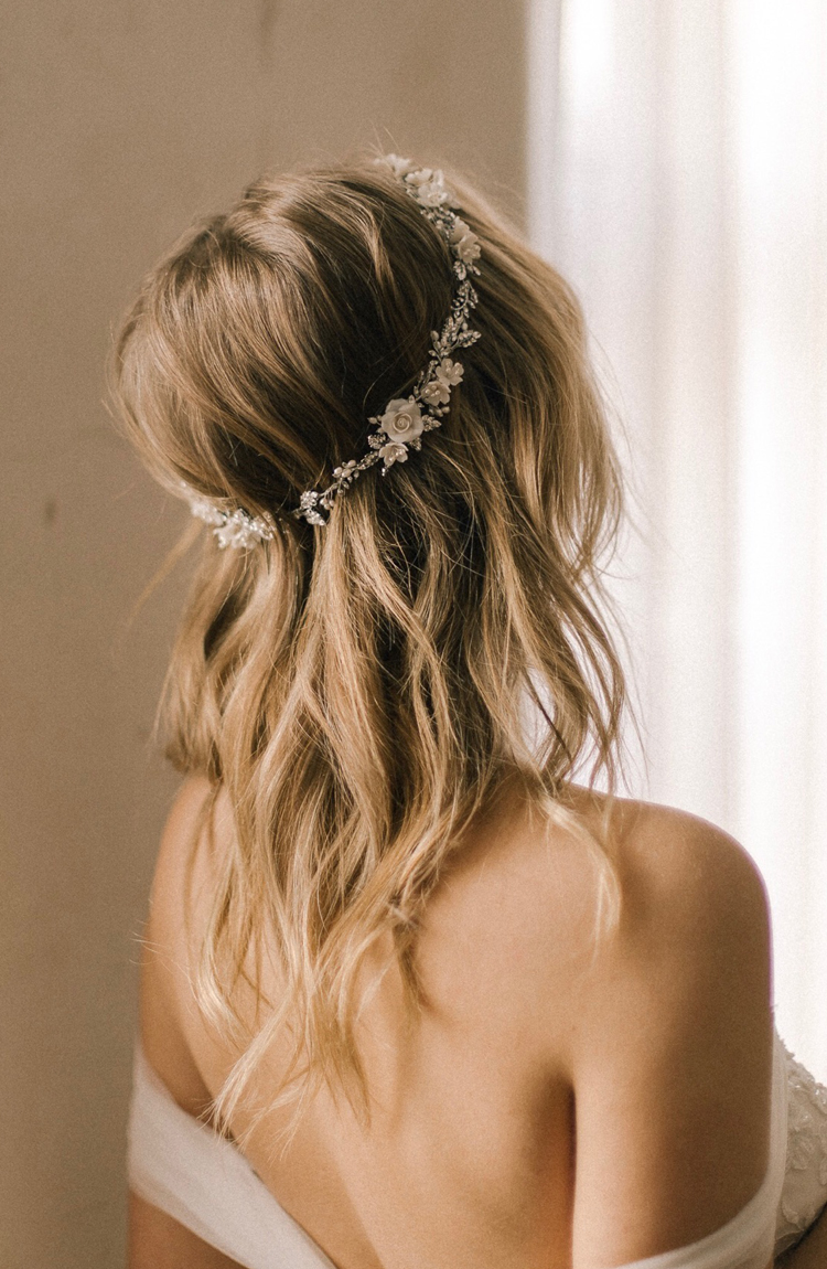 GABRIEL | floral wedding crown - TANIA MARAS | bridal headpieces + wedding  veils