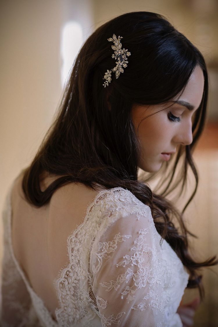 Silver hair comb shop wedding