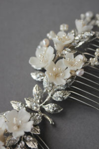 BESPOKE for Amy_silver bridal hair comb