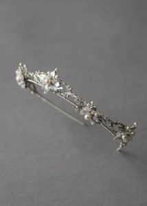 FLEUR delicate silver bridal crown 3