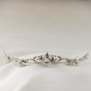 FLEUR delicate silver bridal crown 6