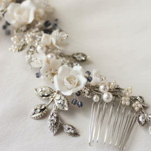 FONTAINE silver floral bridal headpiece 5