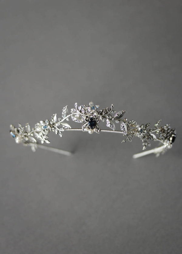 HARPER antique silver crystal crown 3