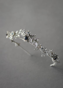 HARPER antique silver crystal crown 5