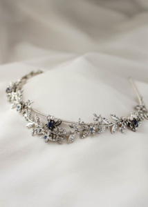 HARPER antique silver crystal crown 7