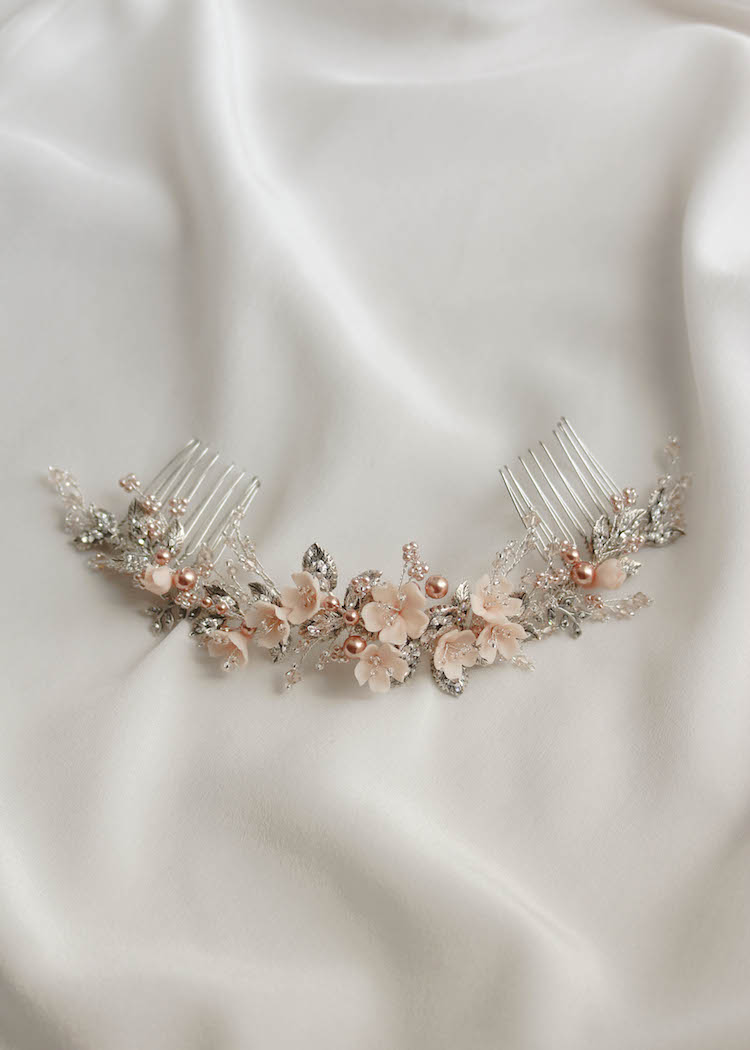 Rose Tints | Blush wedding headpieces you will love