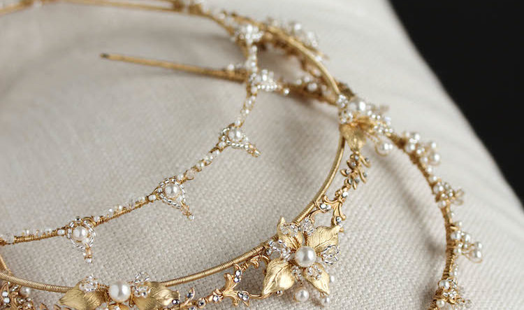 Delicate wedding crowns for the understated bride