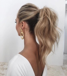 2018 wedding hairstyles_ponytail