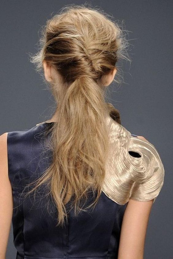 French twist pony tail - wedding hairstyles