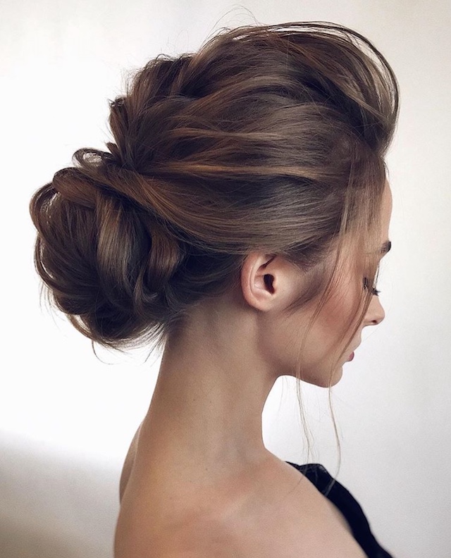 Low set wedding updo - 2018 wedding hair trends