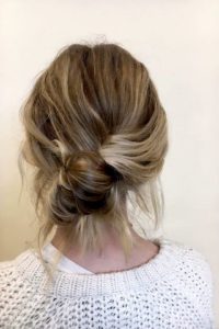 Relaxed wedding updo - 2018 wedding hair trends