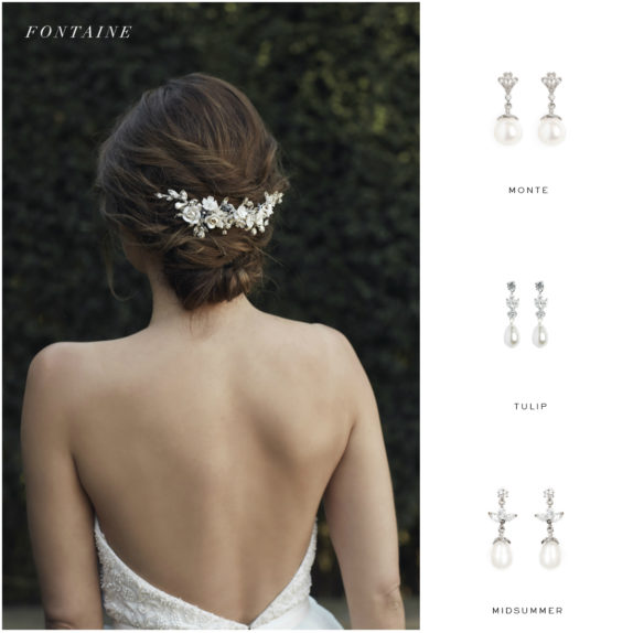 FONTAINE headpiece and earring suggestions