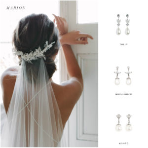 Low back_bridal headpiece and earring suggestions